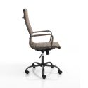 Poltrona direzionale regolabile in ecopelle Mastery Brown