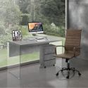 Poltrona direzionale regolabile in ecopelle Mastery Brown