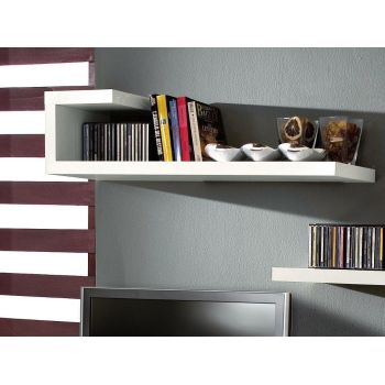 Mensola moderna in legno bianco opaco Gilmar 2