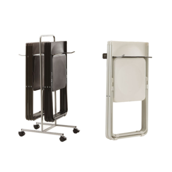 Set 4 sedie pieghevoli salvaspazio + carrello o gancio Trixy 2