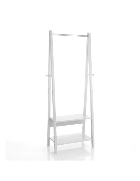 Stand appendiabiti in legno bianco opaco Kerion Stand appendiabiti in legno bianco opaco Kerion