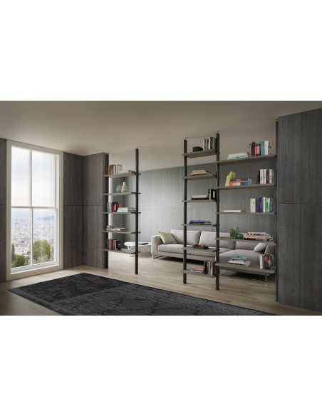 Libreria divisoria bifacciale pavimento soffitto Kimberly Libreria divisoria bifacciale pavimento soffitto Kimberly