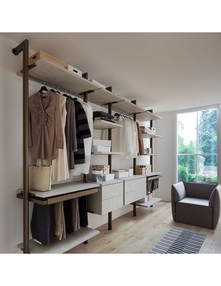 Cabina armadio stretta e lunga design moderno Kimberly 3