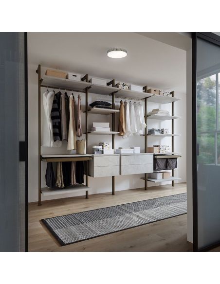 Cabina armadio stretta e lunga design moderno Kimberly 3