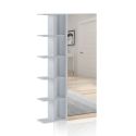Armadio guardaroba per ingresso con libreria e specchio Keris