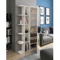 Armadio guardaroba per ingresso con libreria e specchio Keris