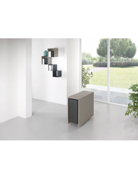 Tavolo consolle allungabile con sedie incorporate Newton