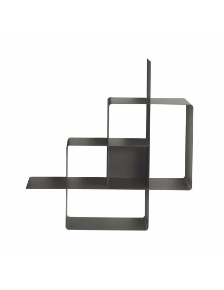 Libreria a parete moderna in acciaio modulare 120 x 120 cm Kreando