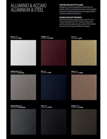 Tavolino lato divano in acciaio verniciato Floyd