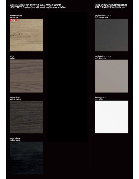 Libreria a colonna in vetro e legno laminato Laddy