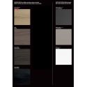 Libreria a colonna in vetro e legno laminato Laddy