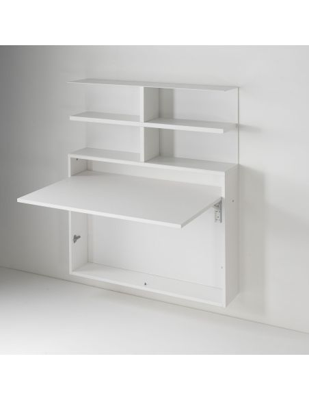 Libreria da parete in acciaio e laminato Jacob