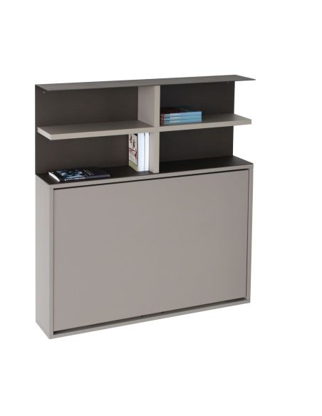 Libreria da parete in acciaio e laminato Jacob