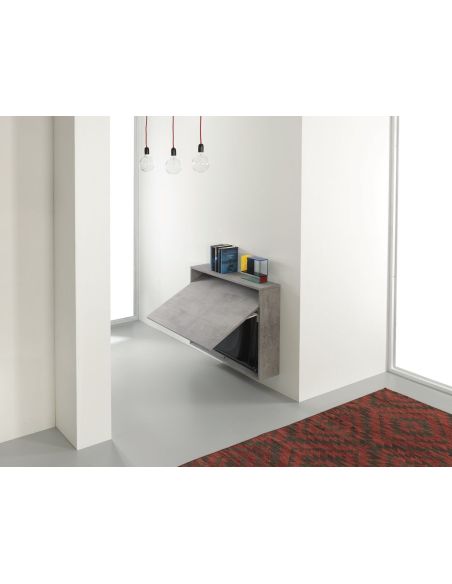 Scrivania a scomparsa con 3 sedie incorporate Jacob