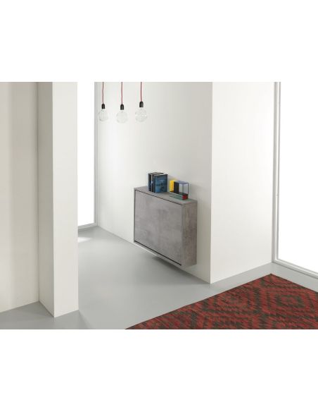 Scrivania a scomparsa con 3 sedie incorporate Jacob