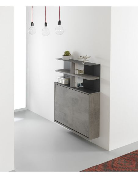 Scrivania a scomparsa con libreria e sedie pieghevoli Jacob Scrivania a scomparsa con libreria e sedie pieghevoli Jacob