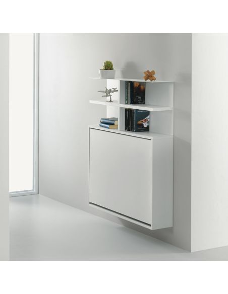 Scrivania a scomparsa con libreria e sedie pieghevoli Jacob Scrivania a scomparsa con libreria e sedie pieghevoli Jacob