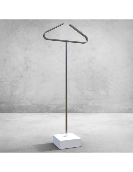 Servomuto design in acciaio e marmo Elwood 2