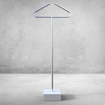 Servomuto design in acciaio e marmo Elwood 2 2