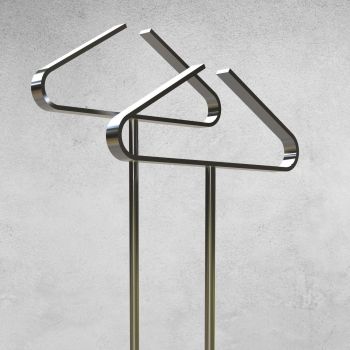 Servomuto moderno doppio in acciaio Evander 1 2