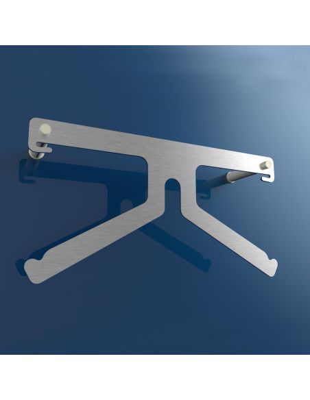 Servomuto design moderno a muro in acciaio Keaton 1