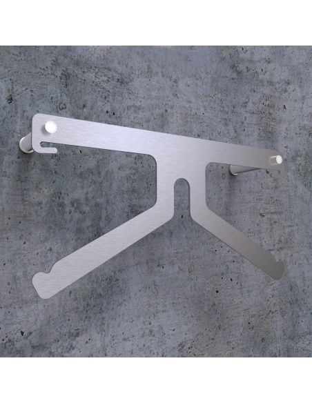 Servomuto design moderno a muro in acciaio Keaton 1