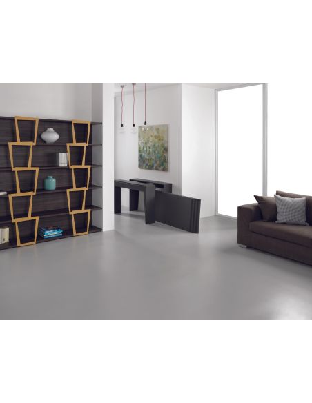 Tavolo consolle allungabile in acciaio e laminato Glen 120 Tavolo consolle allungabile in acciaio e laminato Glen 120