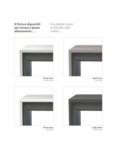 Tavolo consolle allungabile design moderno Edison