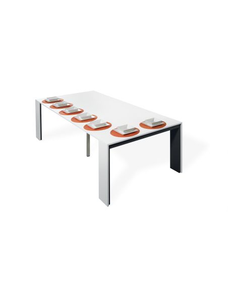 Tavolo consolle allungabile in laminato Edison 120 Tavolo consolle allungabile in laminato Edison 120