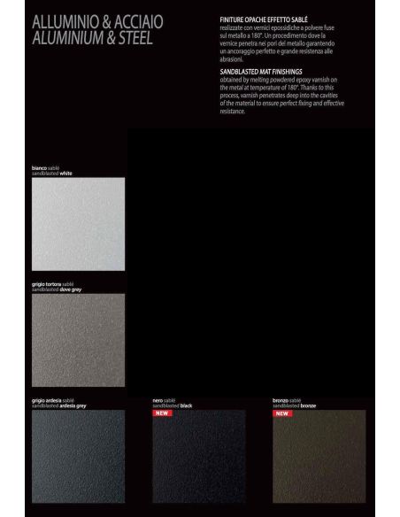 Tavolo consolle apribile a libro in acciaio e laminato Enduring