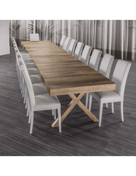 Tavolo allungabile da 200 a 500 cm 14/18 posti Conroy Tavolo allungabile da 200 a 500 cm 14/18 posti Conroy