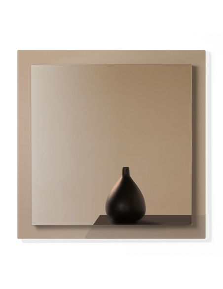 Specchio da parete con cornice fumè Darcy