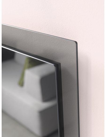 Specchio da parete con cornice fumè Darcy