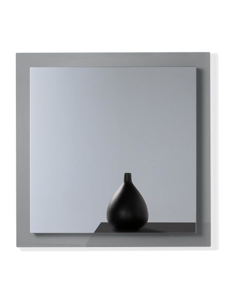 Specchio da parete con cornice fumè Darcy