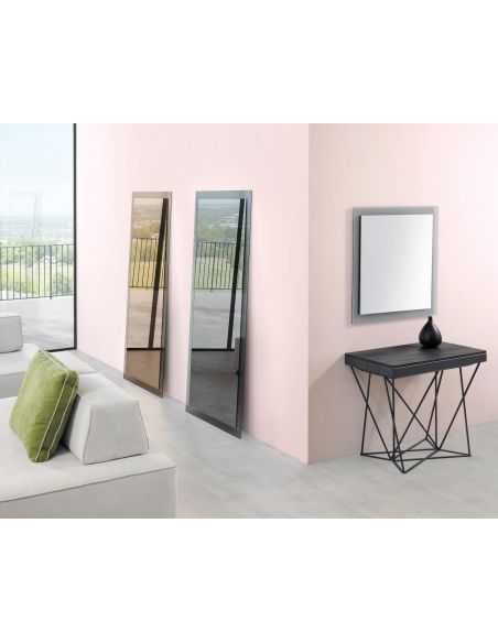 Specchio da parete con cornice fumè Darcy