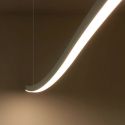 Lampadario a sospensione a LED in alluminio Curve