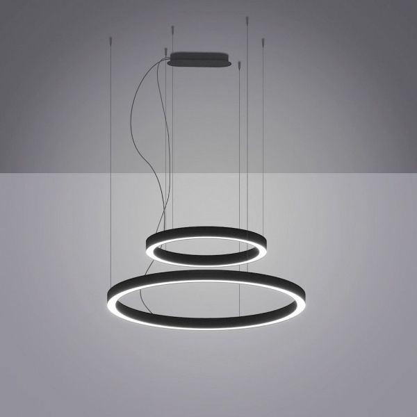 Lampadario sospensione 2 anelli a LED Bellai Home