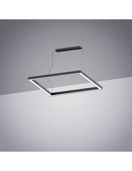 Lampadario a sospensione a LED quadrato Edge