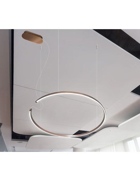 Lampadario a sospensione a LED circolare Leggera