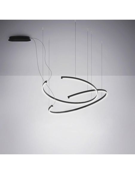 Lampadario a sospensione a LED circolare Leggera