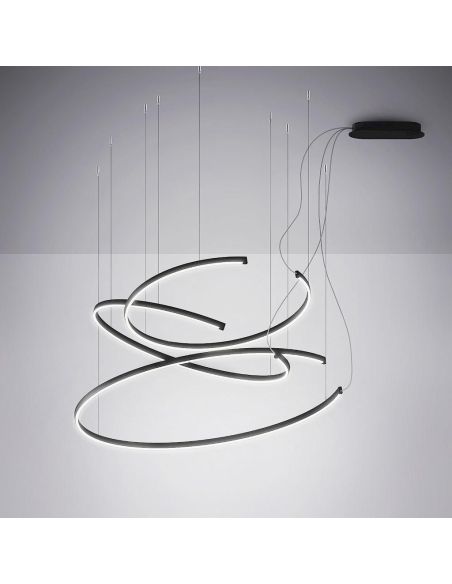 Lampadario a sospensione a LED circolare Leggera