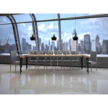 Tavolo consolle allungabile design moderno Narvik 2