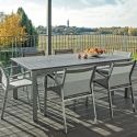 Tavolo da esterno allungabile in alluminio Panarea