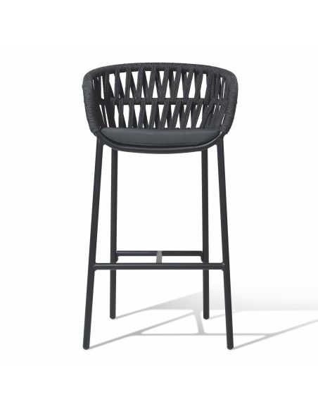 Set 4 sgabelli impilabili da giardino Tahiti