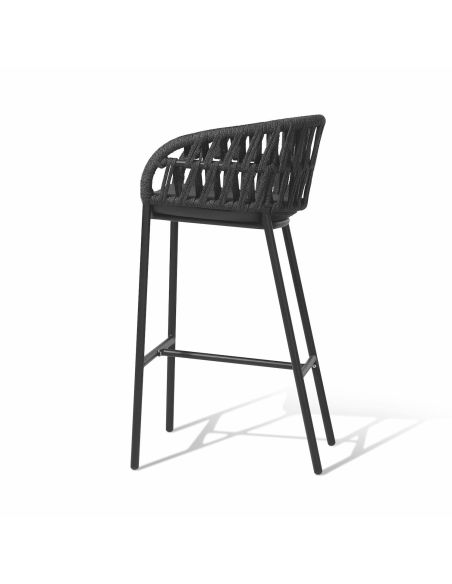 Set 4 sgabelli impilabili da giardino Tahiti