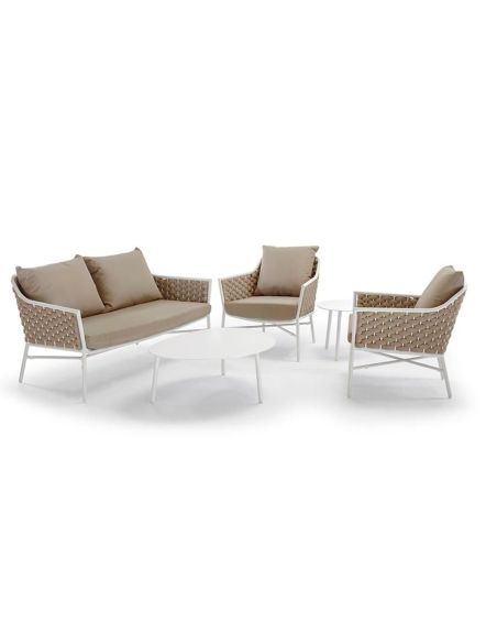 Salotto da giardino in alluminio Panama