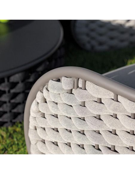 Salotto per giardino moderno in alluminio Mojo