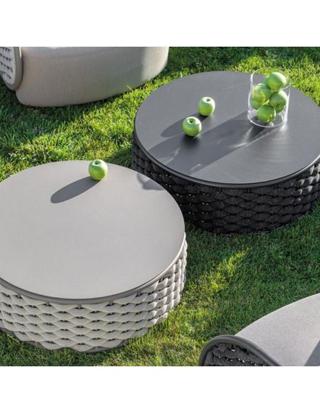 Salotto per giardino moderno in alluminio Mojo