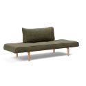 Divano letto singolo Zeal - Bow Legs - 316 Cordufine Pine Green