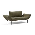 Divano letto singolo Zeal - Laser Legs - 316 Cordufine Pine Green